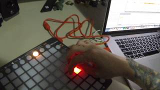 The Dro Playing Skrillex - First Of The Year Equinox Vocals On The Launchpad S