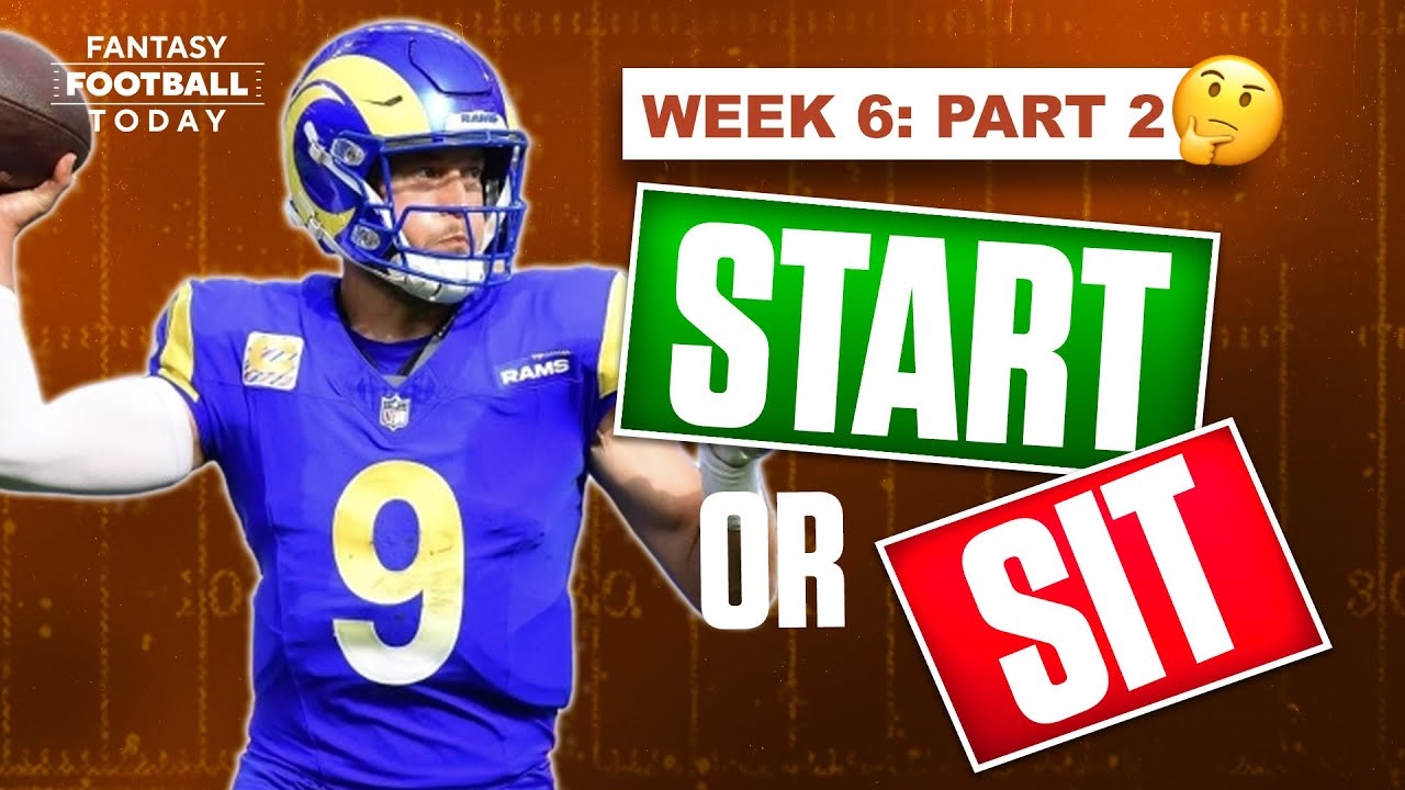 Week 6 Start Sit Advice (Part 2) | Sneaky Starts & Players to BENCH | 2025 Fantasy Football