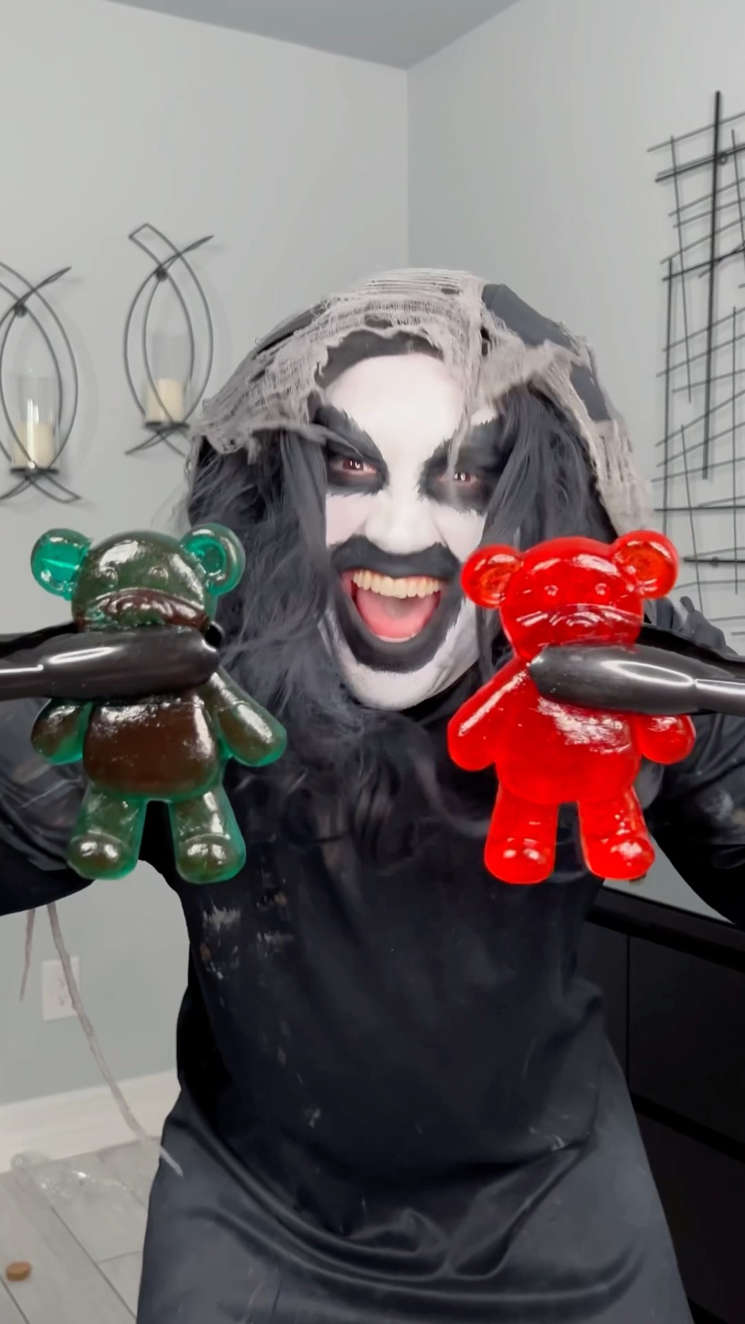 Monster makes big gummy bears ?? #shorts