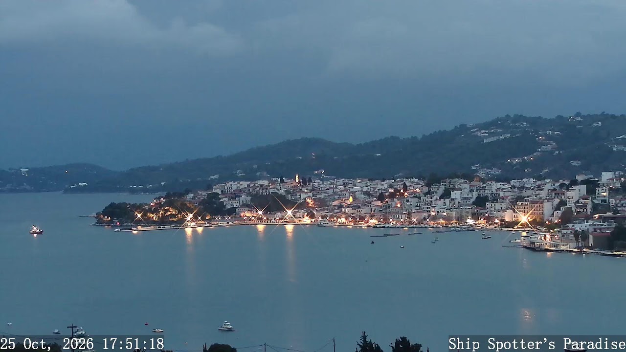 Skiathos Bay & Port – Live Ship Spotting — Skiathos, Thessaly live camera thumbnail