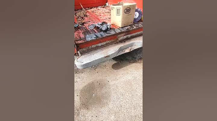 Transforming a rusty bumper into to a piece of art