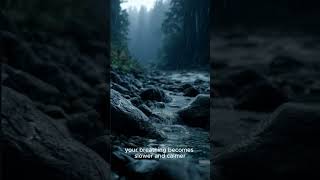 Soft Mountain Stream Rain for Deep Sleep 🏔️💤 ASMR