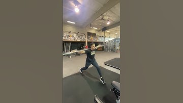 Barbell Split Stance Rotation