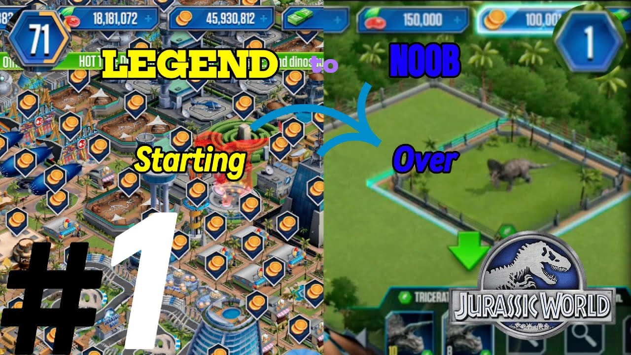 Epic Journey Begins: Jurassic World Level 71 Account Reset! (Part 1