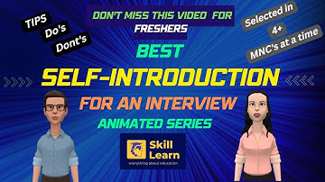 Self Introduction for Fresher