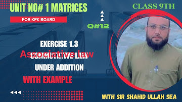 Class 9 Mathematics | chapter 1 matrices | exercise 1.4 Q12 |#maths #mathematics  #class