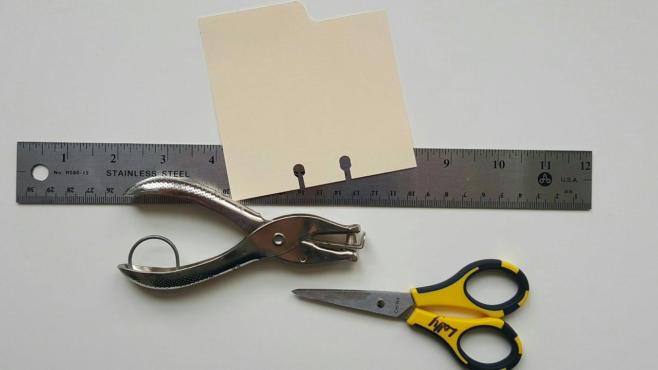 MemoryDex / Rolodex Cards Make Your Own Holes YouTube