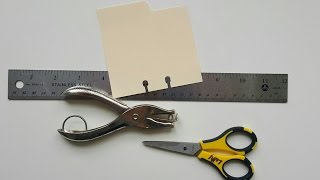 MemoryDex / Rolodex Cards:  Make Your Own Holes