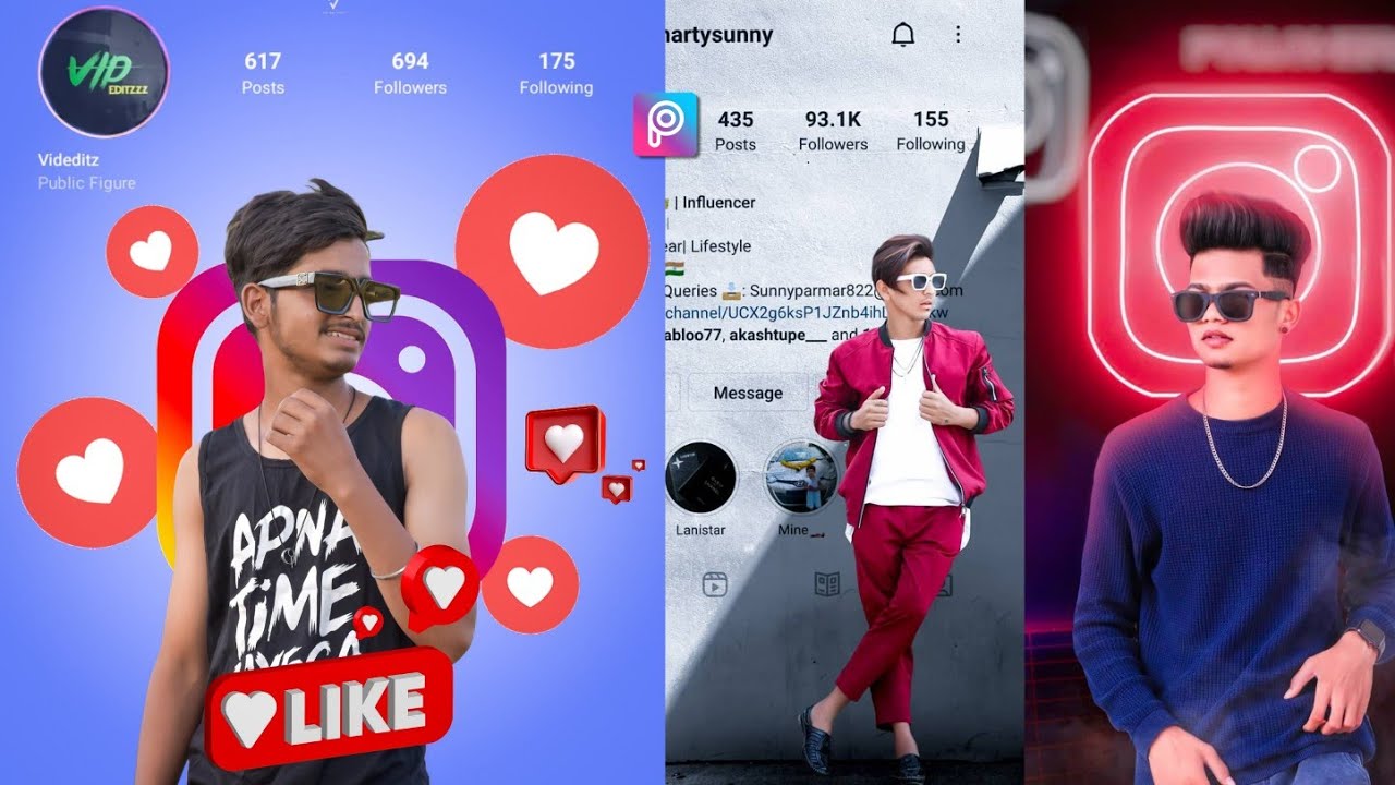 PicsArt Creative Instagram Photo Editing Tutorial in Picsart Step by Step in - VID EDITZZZZ