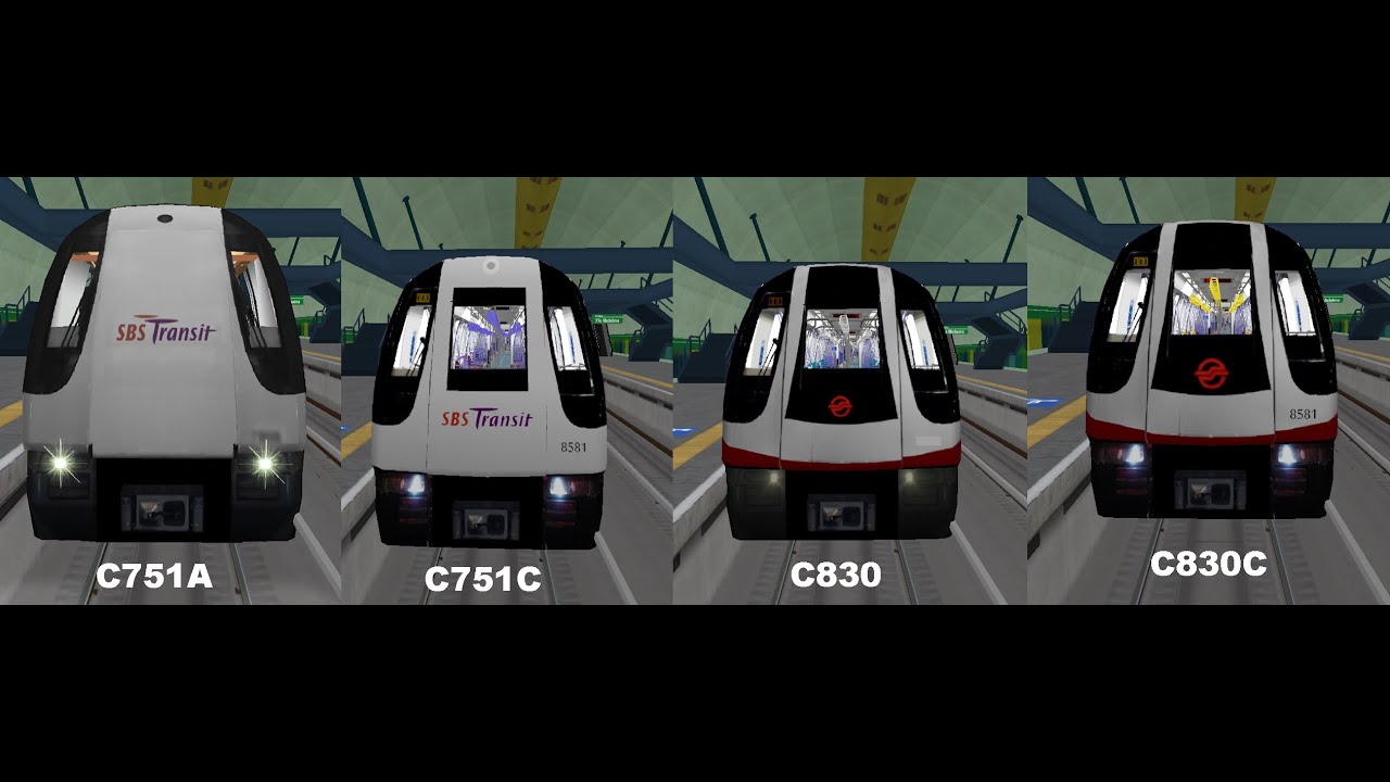 openBVE Apresentação dos Alstom Metropolis do Metrô de Singapura SBST e SMRT