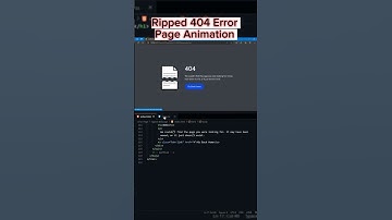 Ripped 404 Error Page Animation HTML CSS #shorts