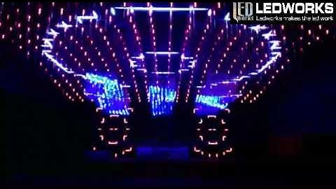 Ledworks DMX strip dmx led tape +DMX led meteor tube+ DMX artnet controller with Madrix