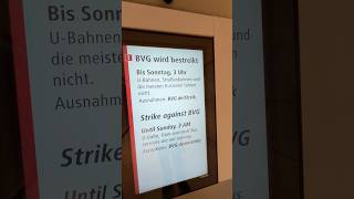 U-Bahn Streik In Berlin