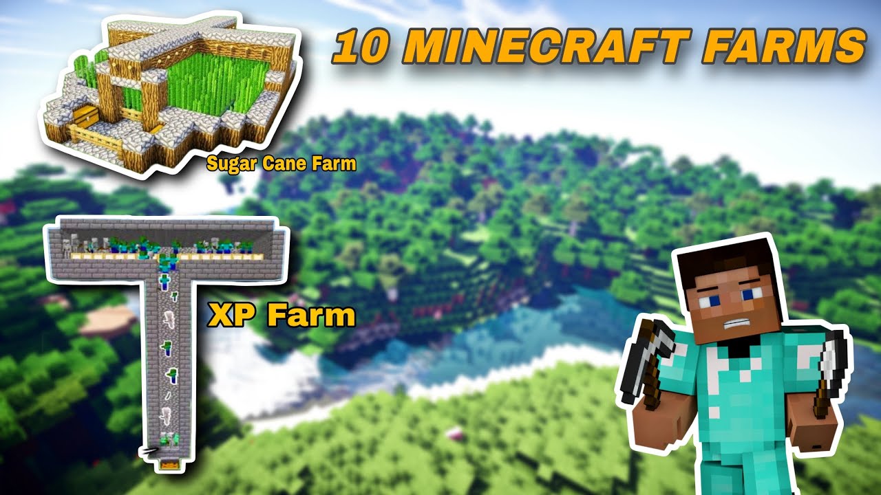 Farm Collection System Minecraft Top 10 Minecraft Farms |Short Farms Collection - YouTube