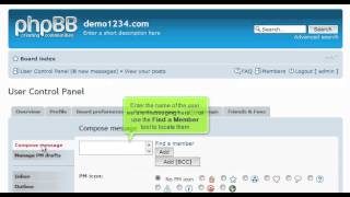 How to send private messages in phpBB | FastDot Cloud Hosting