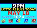 Lotto result today 9pm may 18 2024 pcso