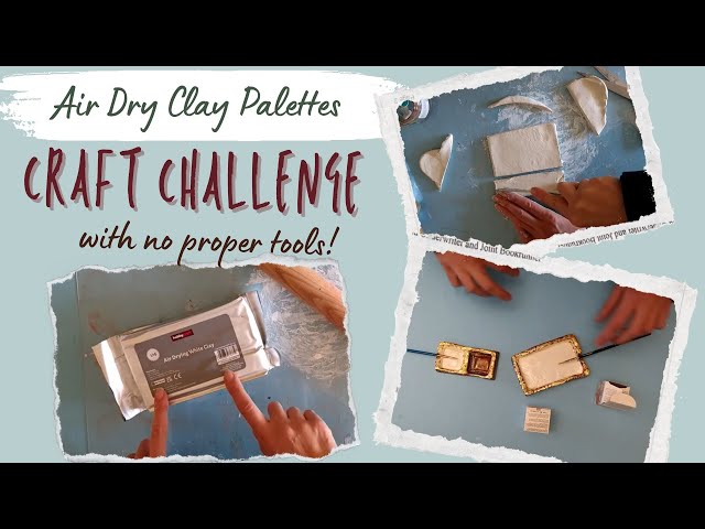 Easy and useful paint palette with air dry clay, Video published by Em  Rose 🎨📚📖