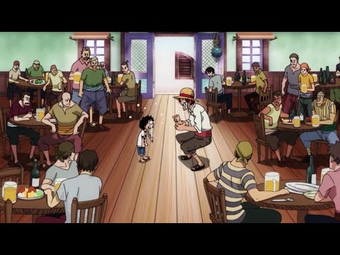 Luffy Eats Gum-Gum Devil Fruit | Shanks Bakayaro | One Piece Scene | 1080P 60FPS