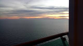 Straits of Malacca sunset - Voyager of the Seas (Part 2 of 2)