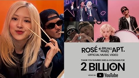 Bruno Mars & ROSÉ Break Records with “APT.” Reaching 2 Billion Views Faster Than Ever!
