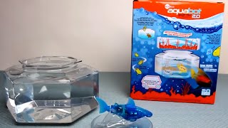 Hexbug Aquabot 2.0 With Bonus Bowl - Play Test Review Of Hammerhead Shark Fish Tank