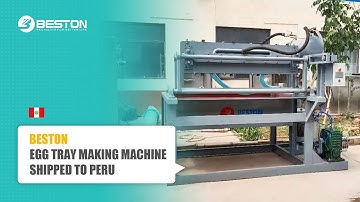 BTF1-4 Beston Egg Tray Making Machine Shipped to Peru