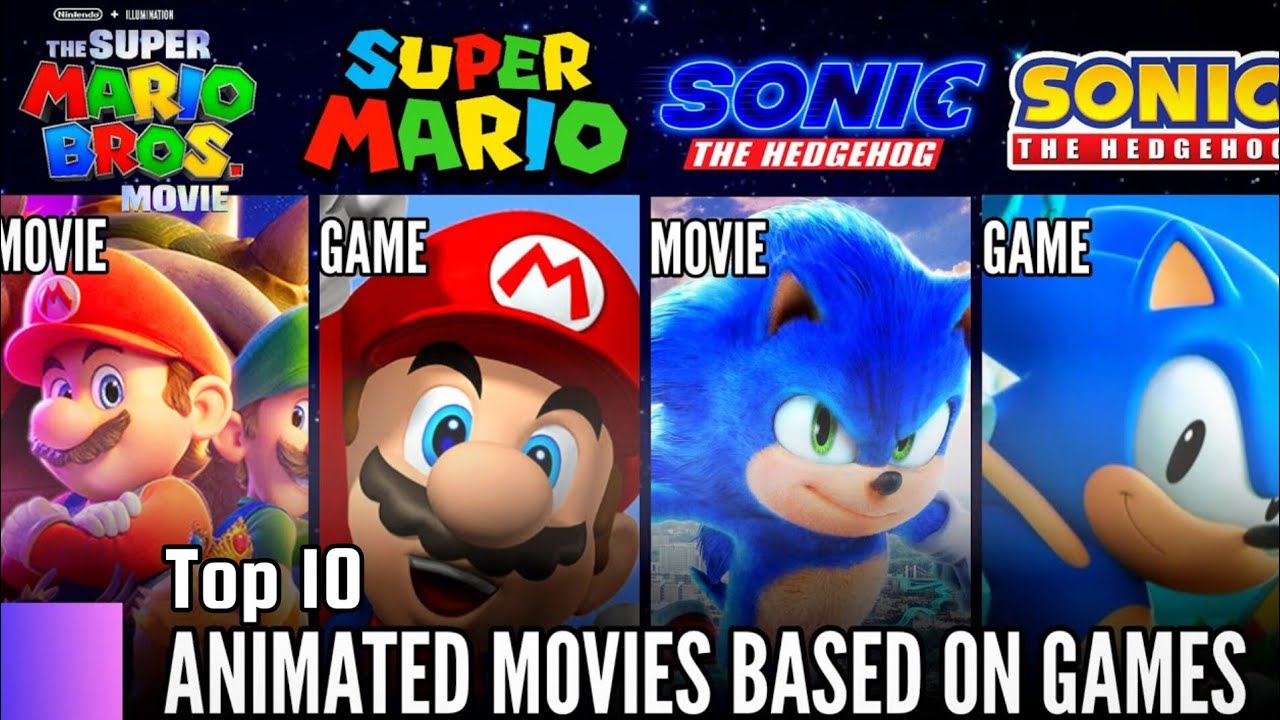 Top 10 Best Animated Movies Based on Popular Video Games | THE ANIFAN