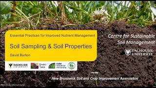 Soil Sampling and Nutrient Management - Nutrient Management Planning Series Recording