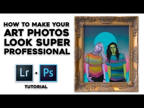Photographing Your Art - Easy Photoshop / Lightroom Tutorial