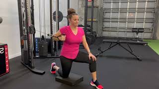 Half Kneeling Forward Punches on Cable Machine