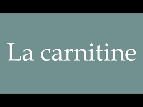 how to say l-carnitine pronounce pronounce l carnitine l carnitine