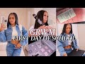 Grwm first day of school 2022 4am morning routine whats in my bag finding an outfit  more