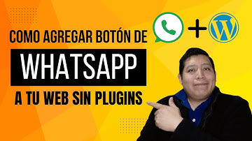 Como Agregar Botón de WhatsApp a tu Web Sin Plugins