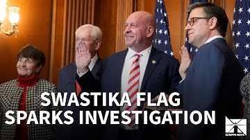 What was a flag depicting swastika doing in a GOP congressman