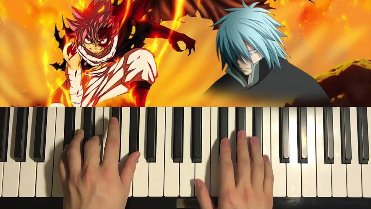 How To Play - Fairy Tail - Natsu VS Dyst (Piano Tutorial Lesson) - YouTube