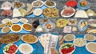 ميزانيه بأقل من 700ج لاسبوع كامل🌿منهم 4 ايام لحوم عملي بالمشتريات 💯 منيو الاكلات المشبعه