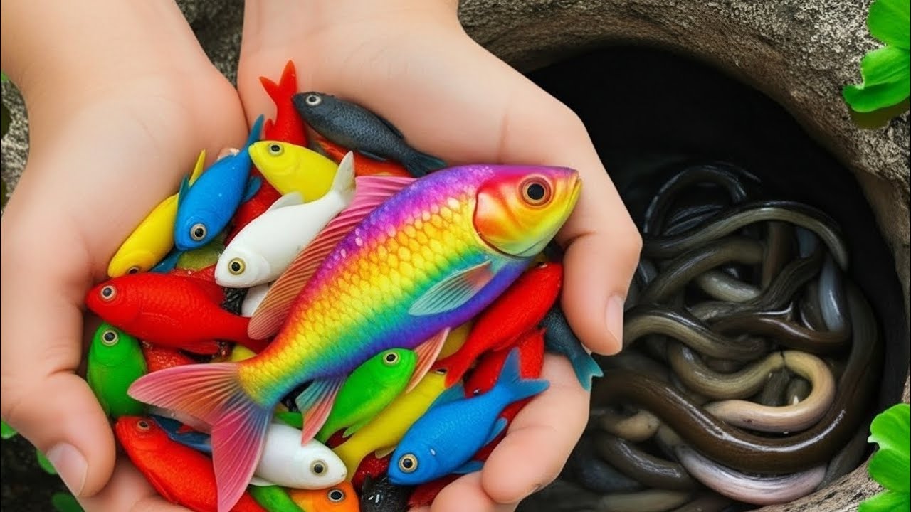 Colorful Fish & Reptiles Found in a Tiny Pond