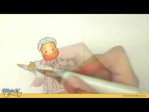 Colouring Magnolia Edwin Face - Copic Markers - YouTube