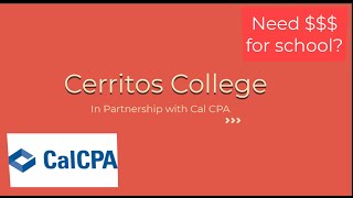 Cal CPA Cerritos College Scholarships
