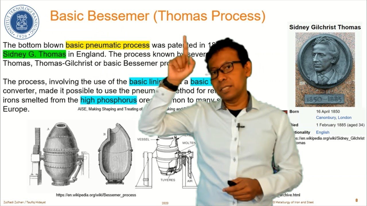 09. Metalurgi Besi Baja, S05 - Puddling, Bessemer Converter, Proses Thomas (Basic Bessemer)