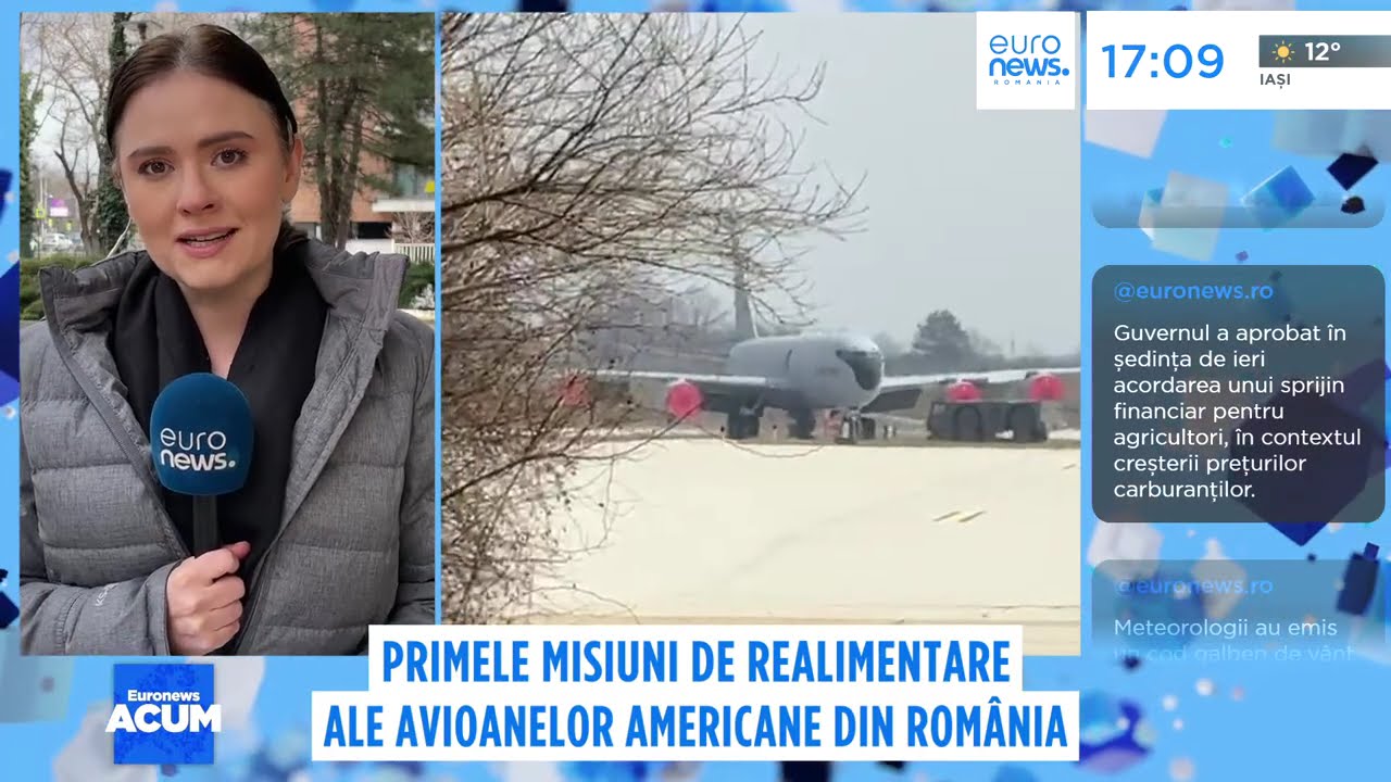 Prima misiune a avioanelor Stratotanker americane dislocate la București