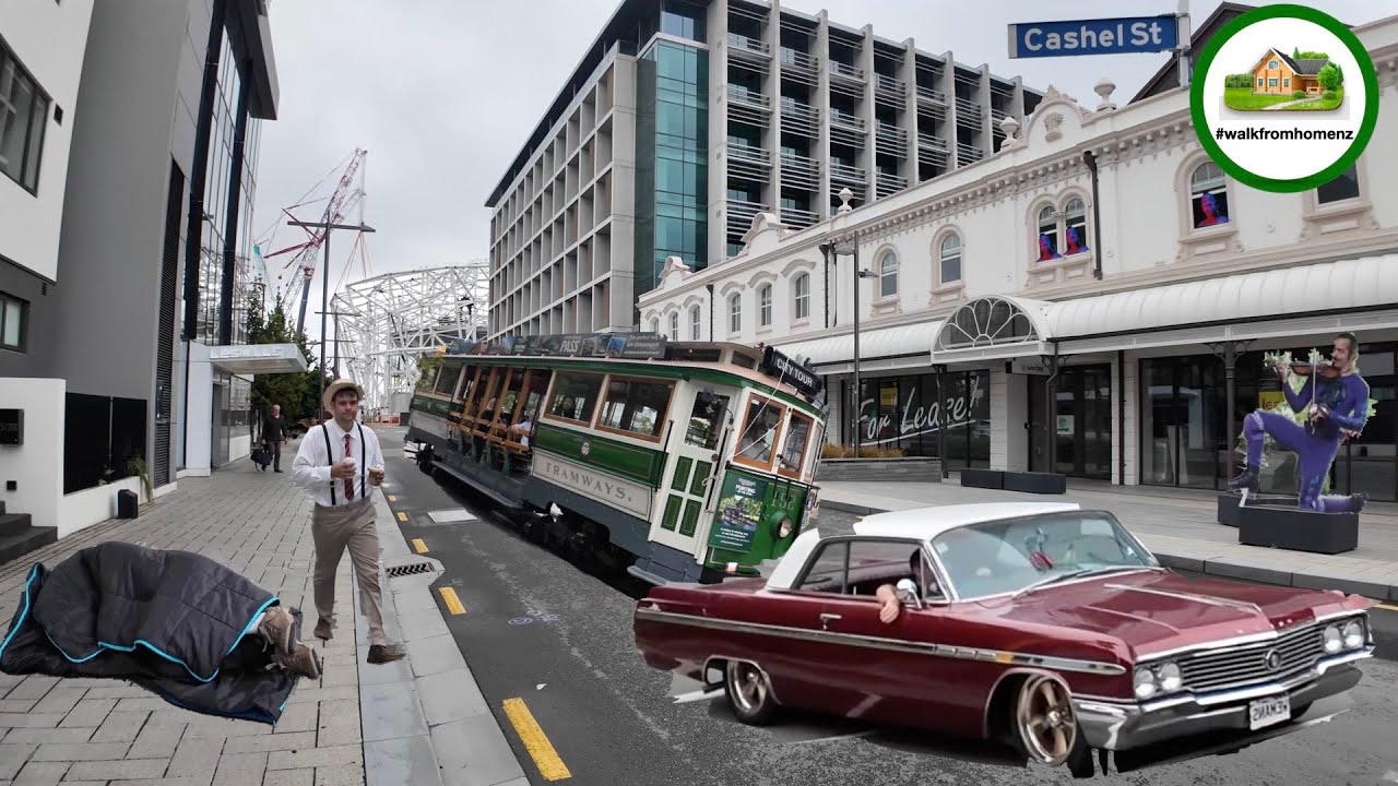 Christchurch City 2025 - Cashel Street and City Promenade 4K Walking Tour