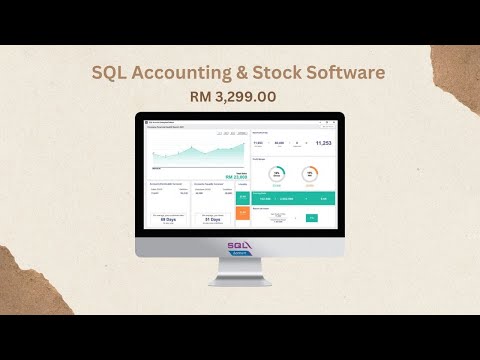 SQL Accounting  and Stock Control Software RM 3299