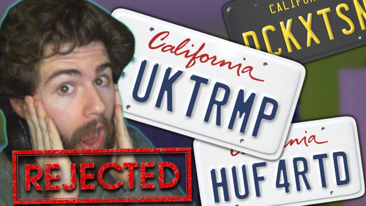 Funny License Plates (REJECTED Vanity Plates) YouTube
