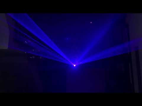 Video Đèn laser 1 cửa một màu xanh dương trang trí phòng... - youtube