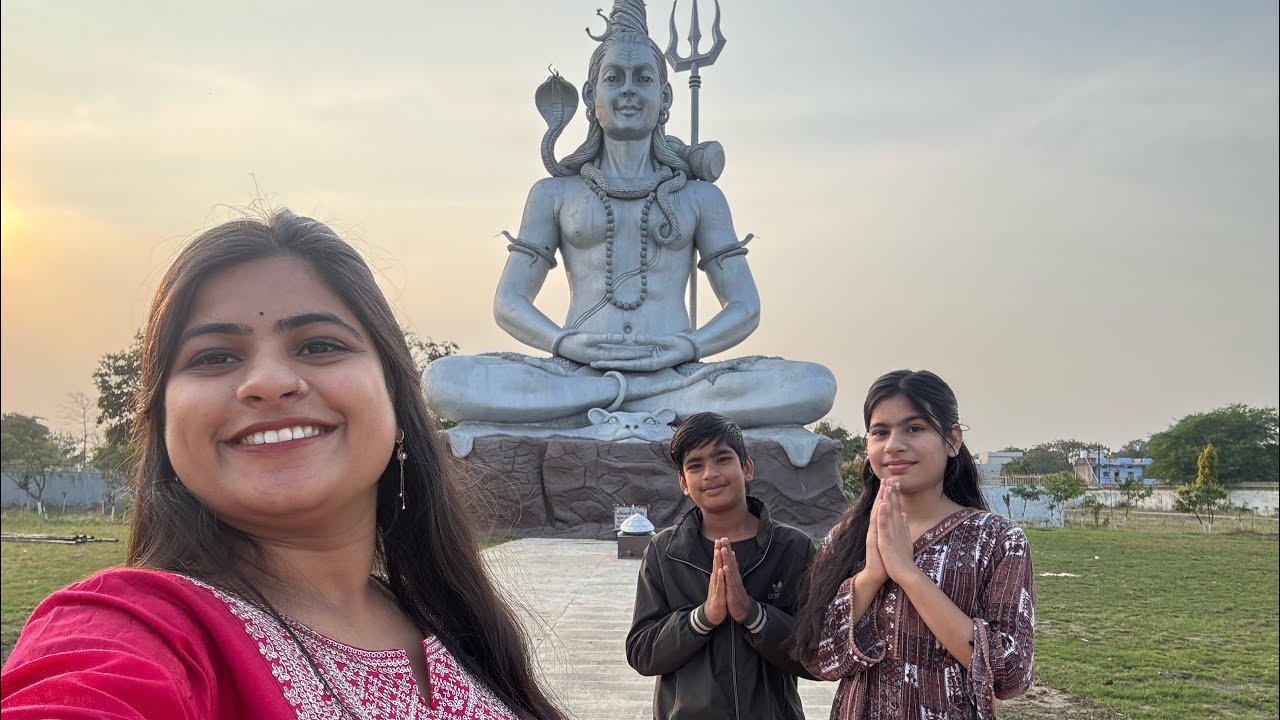 सागर में अनोखी प्रतिमा 85 फिट की शिव जी की मूर्ति के किये दर्शन || khushi model 