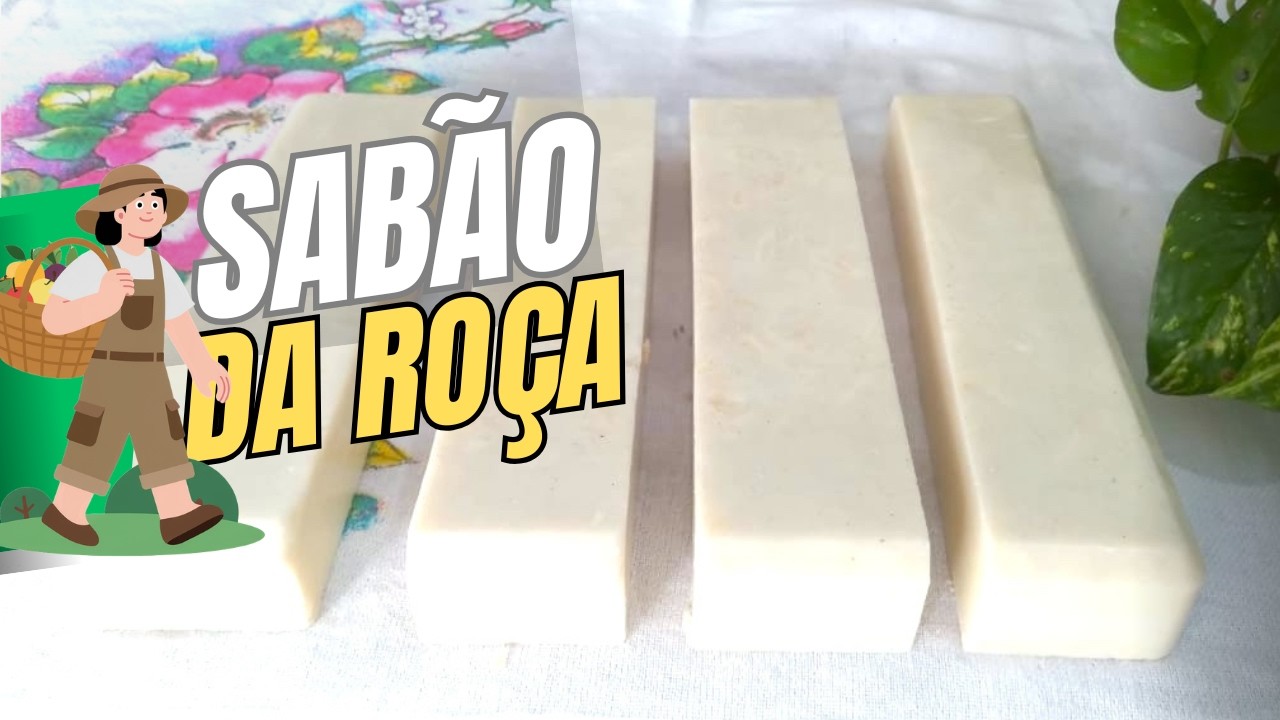 SABÃO CASEIRO DA ROÇA feito com ÁLCOOL