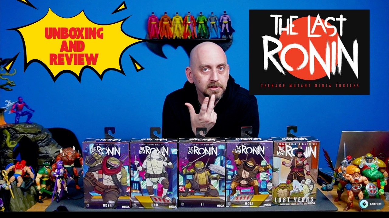 Распаковка и обзор новой волны фигурок Черепашек-ниндзя: Последний Ронин от NECA!!