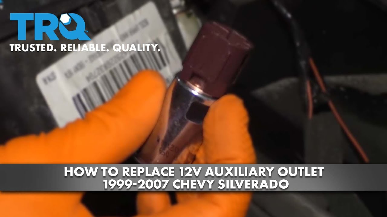 How to Replace 12V Auxiliary Outlet 1999-2007 Chevy Silverado - YouTube