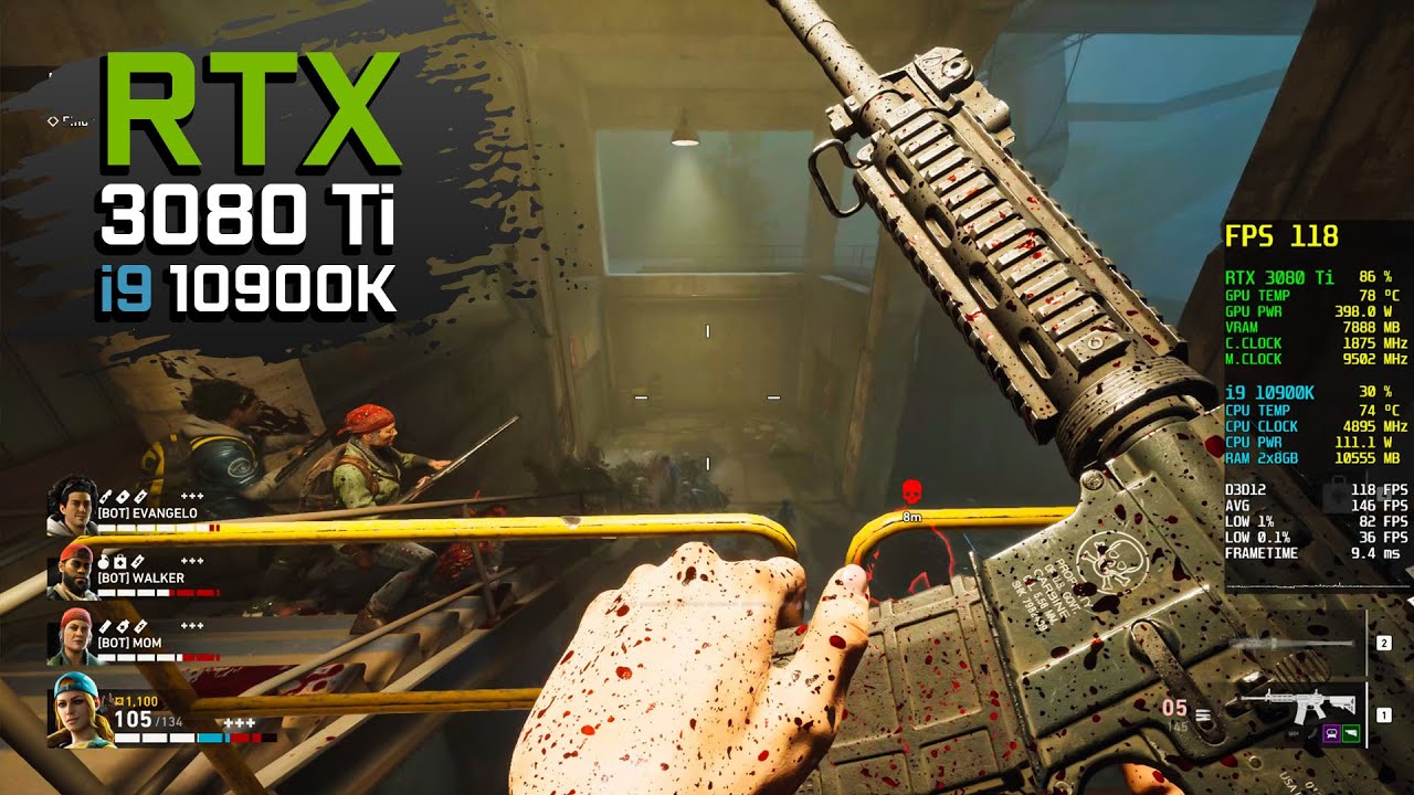 Back 4 Blood - RTX 3080 Ti 12GB | 4K DLSS ON Ultra Graphics